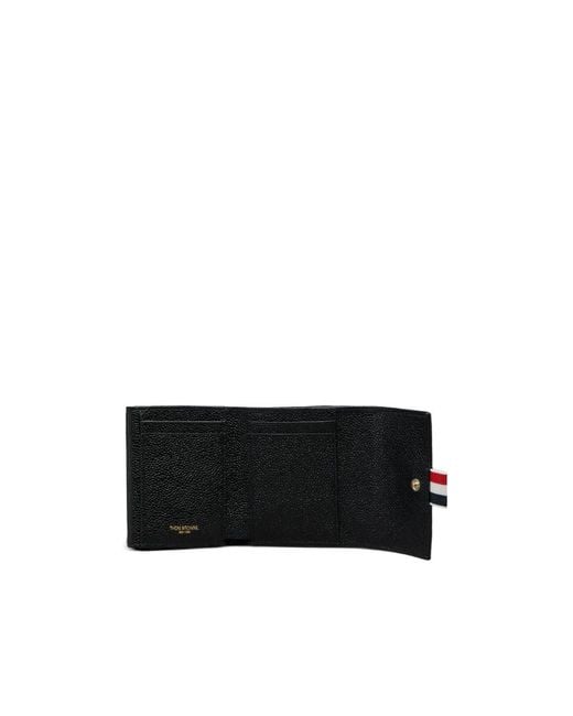 Thom Browne Black Rwb Stripe Folded Wallet for men