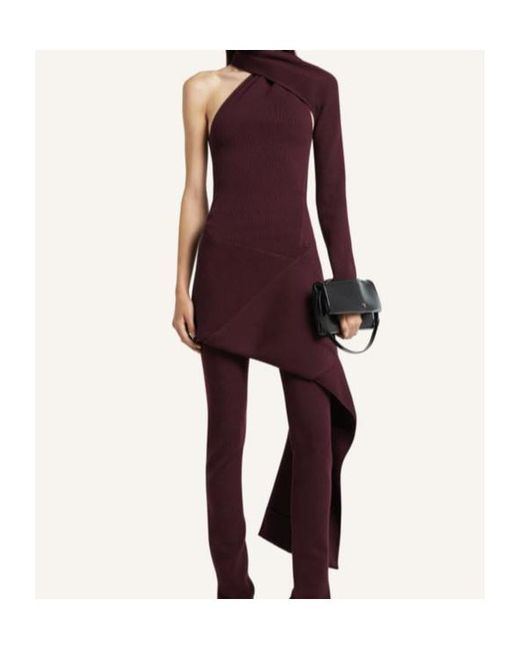 Courreges Red One-Shoulder Mini Dress