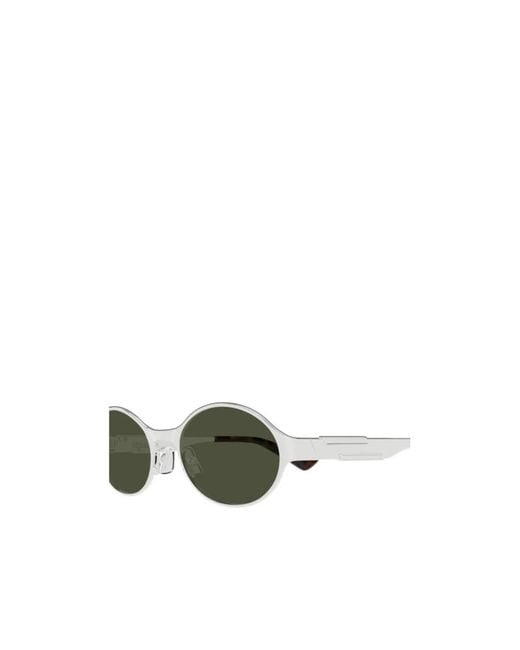 Bottega Veneta Green Eyewear Round Frame Sunglasses for men