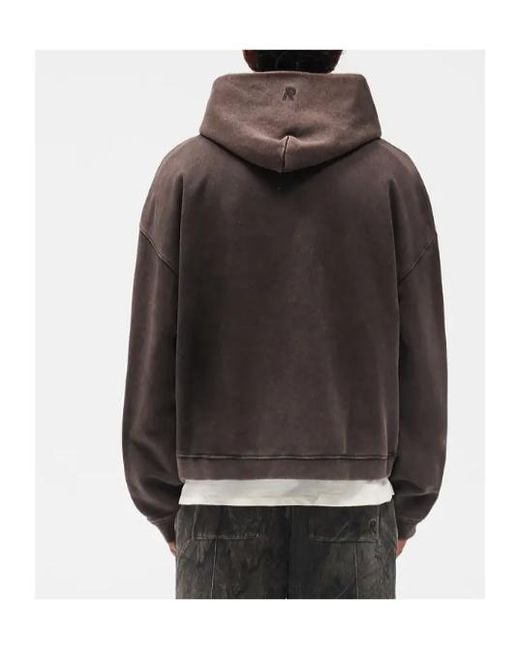 Represent Gray Initial Boxy Hoodie for men