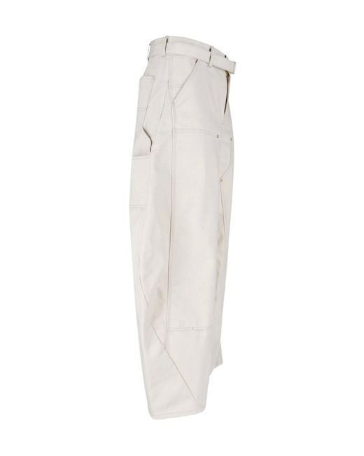 Sacai White X Carhartt Wip Duck Pants for men