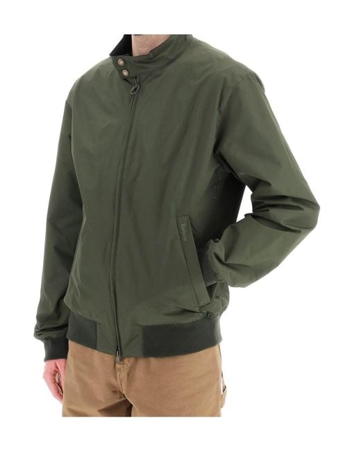 Barbour Green Lightweight Bomber Jacket for men