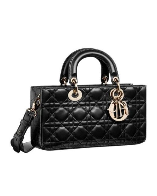Dior Black Medium Soft Lady D-Joy Bag