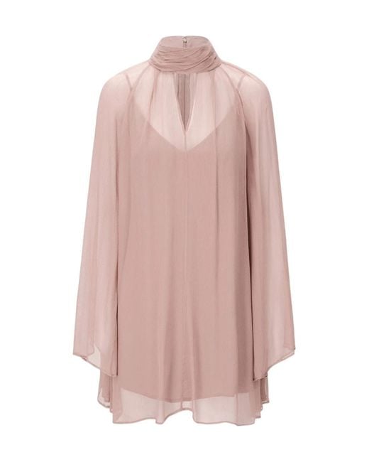 Staud Pink Esther Mini Dress
