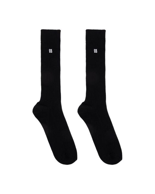 DSquared² Black Logo Socks for men