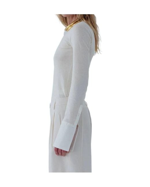 DARKPARK White Nora Long-Sleeved Top