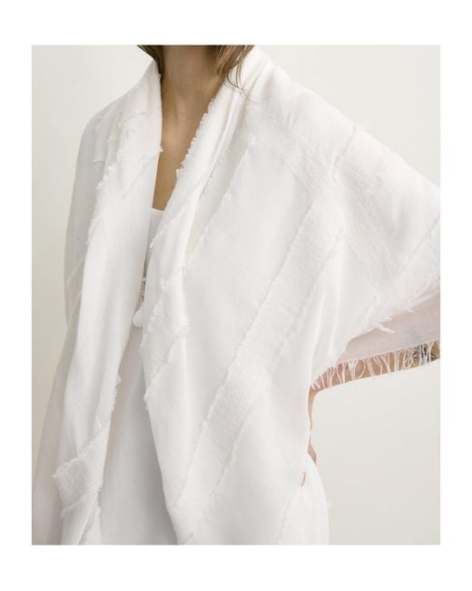 Totême  White Square Scarf