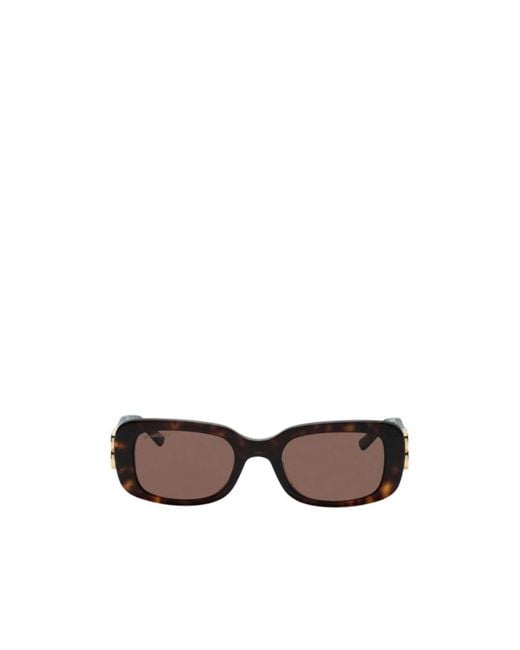 Balenciaga Brown Fashion Squareshaped Sunglasses