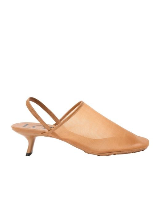 Loewe Natural Petal Slingback Heeled Sandals