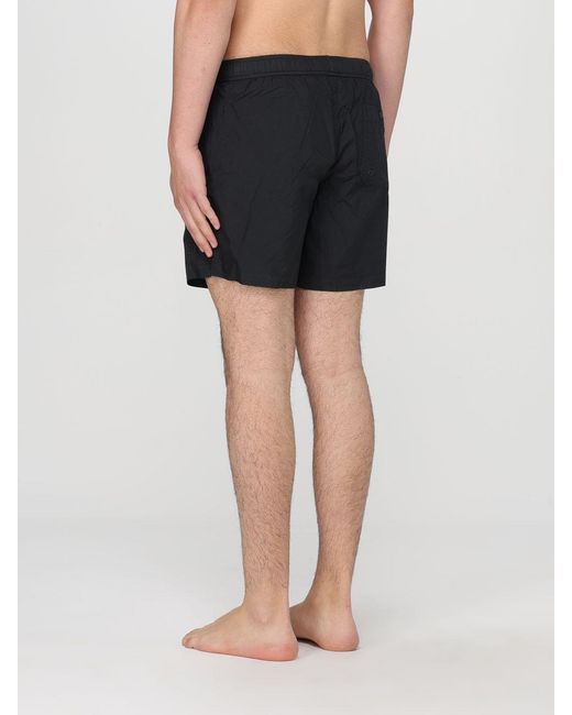Dondup Gray Drawstring Waist Swim Shorts for men