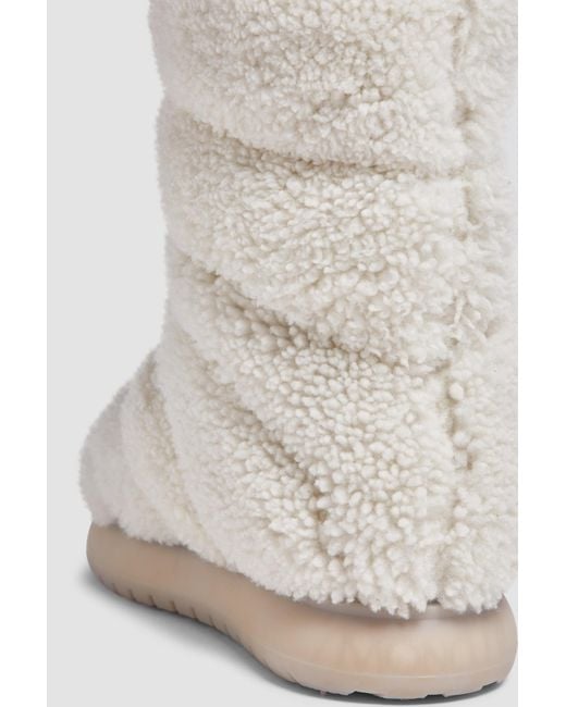 Moncler Gray Gaia Pocket Detailed Padded Boots