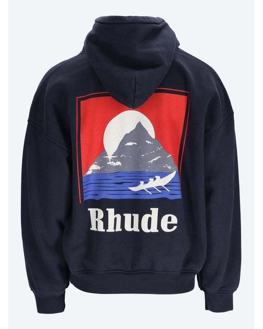 Rhude Blue Moonlight Regatta Hoodie for men