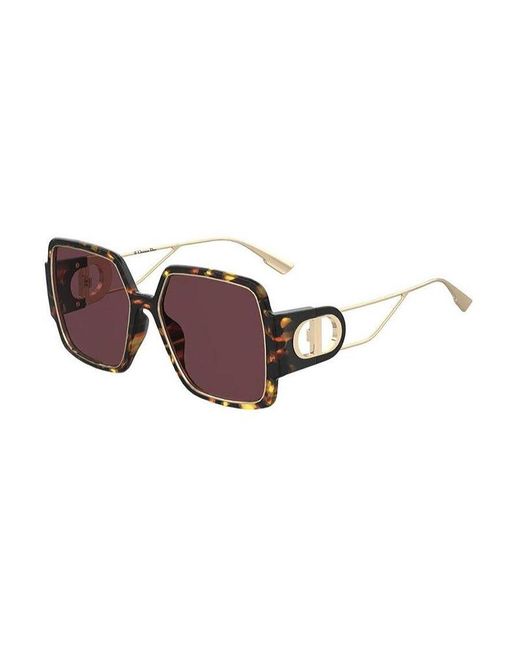 Dior Purple Square-Frame Oversized Sunglasses