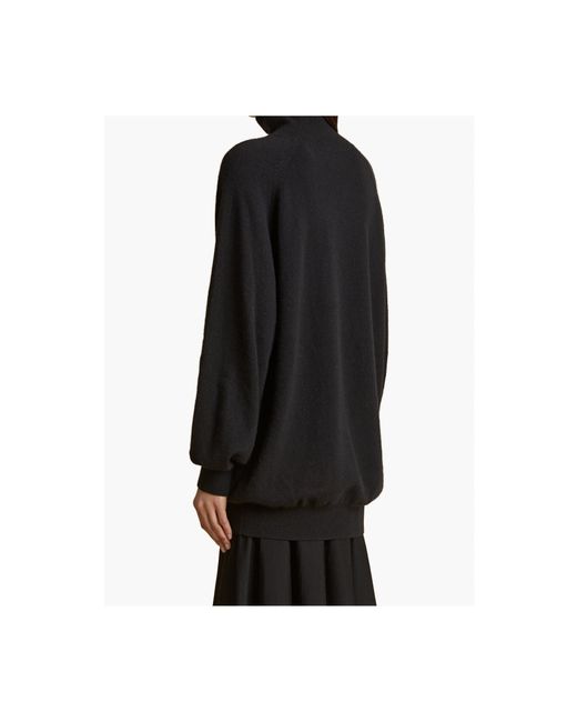 Khaite Black Percy Turtleneck Jumper