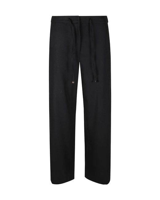 Max Mara Gray 'S Floria Drawstring Wide Leg Trousers