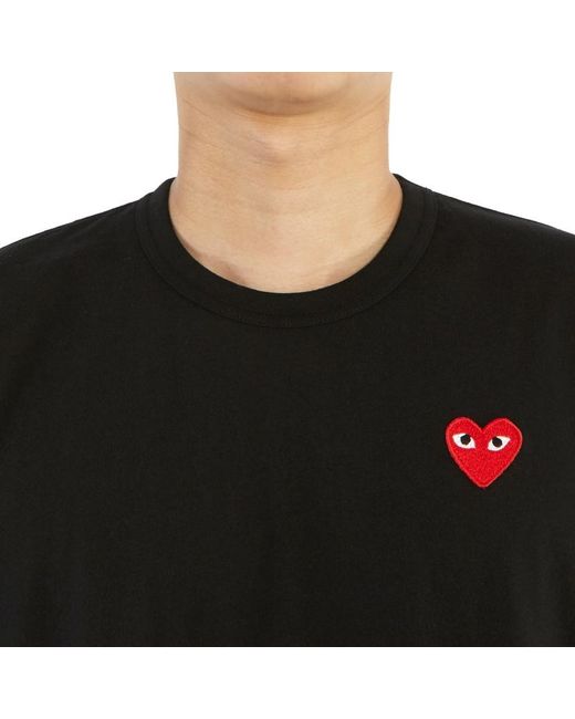 COMME DES GARÇONS PLAY Blue Logo T-Shirt for men