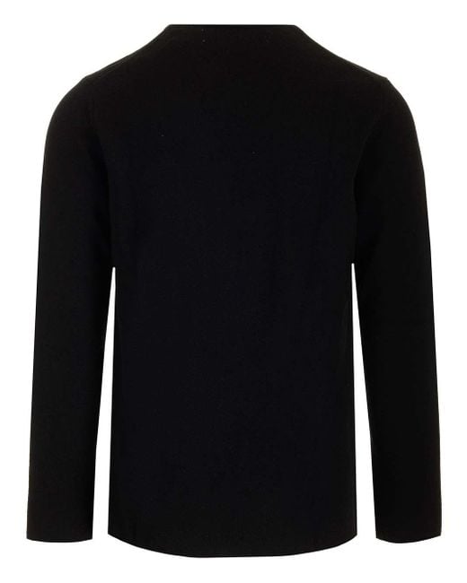 COMME DES GARÇONS PLAY Black Heart-Logo Wool Sweater for men