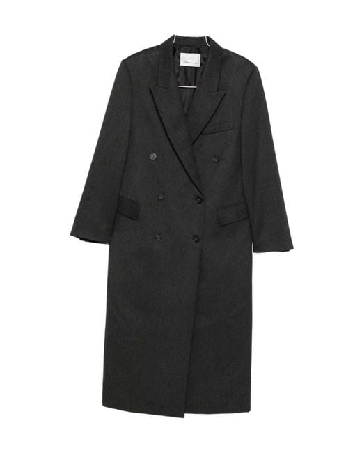 Frankie Shop Black Long-Sleeved Coat