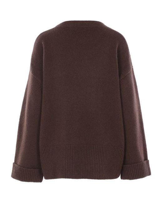 arch4 Brown Ribbed Cashmere Knitwear
