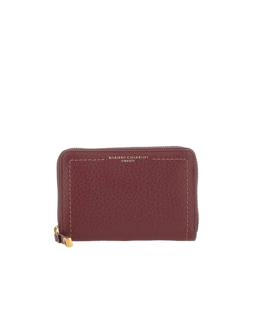 Gianni Chiarini Purple Bubble Zip-Around Wallet