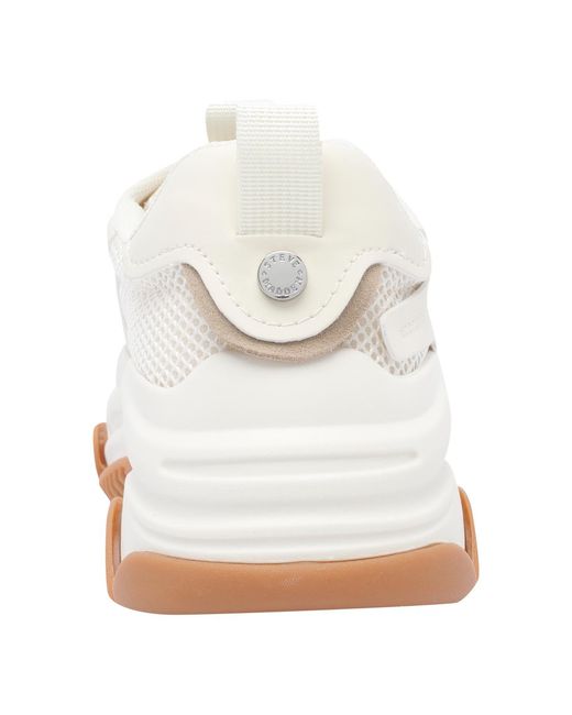Steve Madden Natural Logo-Print Chunky Sneakers