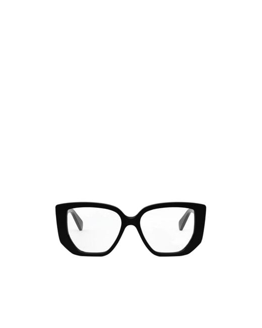Céline White Geometric Flat Mirror for men