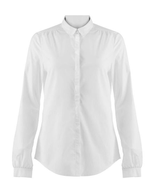 Burberry White Long-Sleeved Shirt