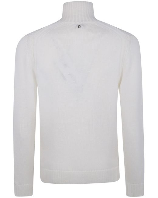 Dondup White 'Dolcevita' Turtle Neck Sweater for men