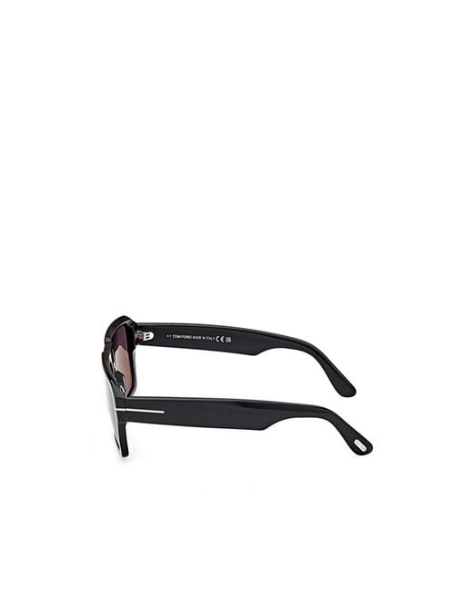 Tom Ford Purple Eyewear Redford Square Frame Sunglasses for men