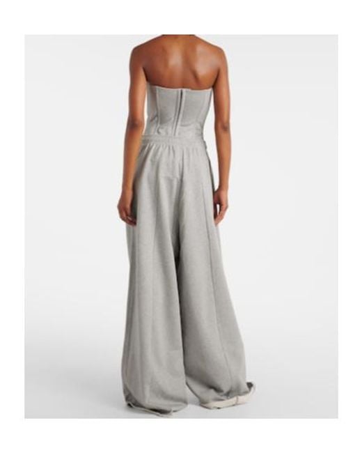 Vetements Gray Oversized Cotton-Blend Jersey Sweatpants
