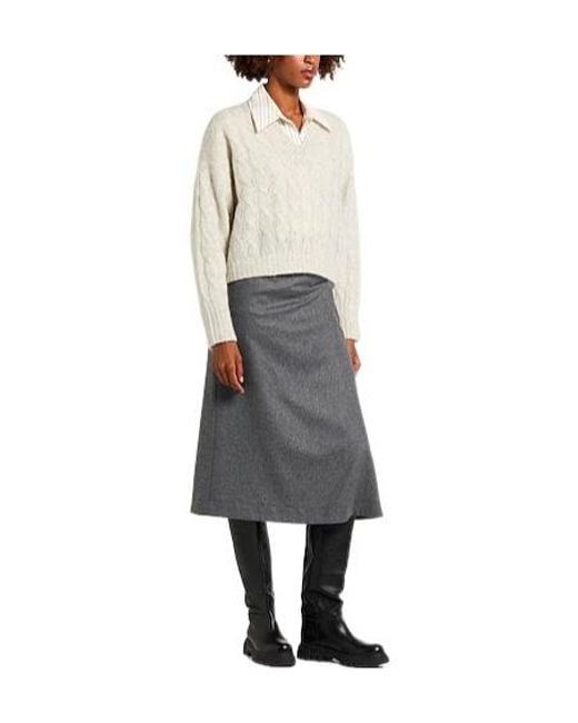 Brunello Cucinelli White Solidcolor Sweater