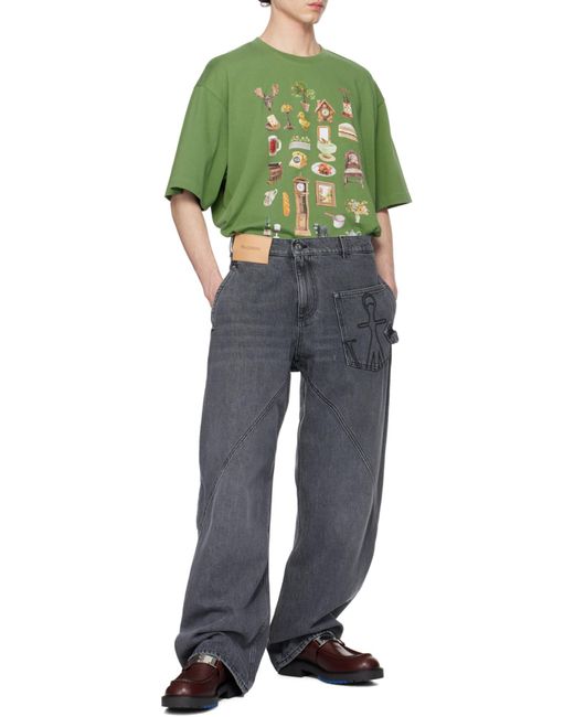 J.W. Anderson Gray Jw Anderson Twisted Workwear Jeans for men
