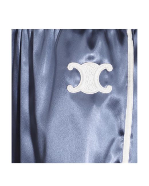 Céline Blue Logo Shorts