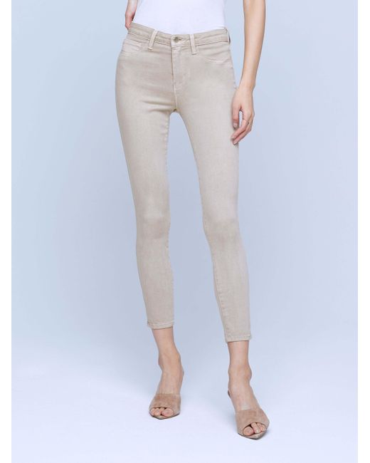 L'Agence Natural High-Waisted Jeans