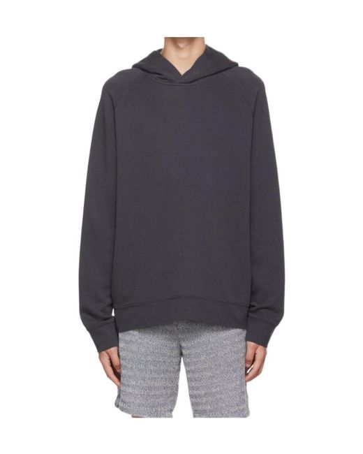 Vince Blue Logo Hooded Sweater for men