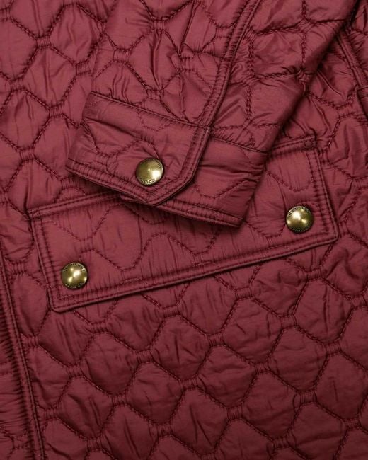 Burberry Red Quilted Details Casual Jacket for men