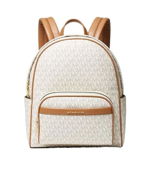 MICHAEL Michael Kors Natural Medium Jacquard Backpack