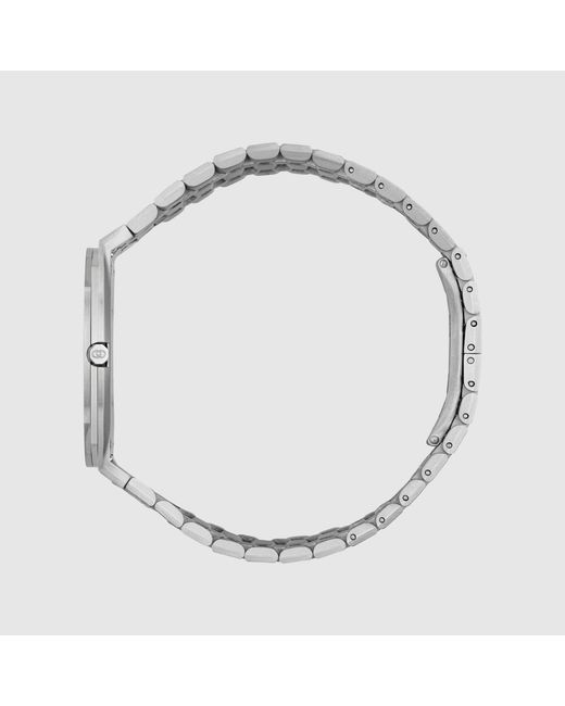 Gucci Gray 25H Watch, 34Mm