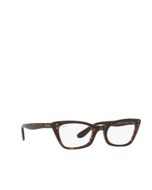 Ray-Ban White Cat-Eye Frame Glasses