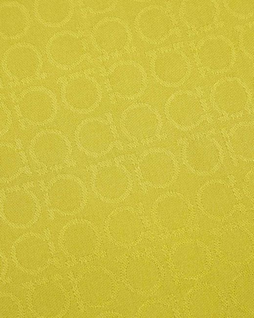 Ferragamo Yellow Logo Tassel Scarf