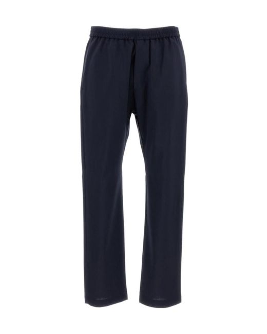Barena Blue Straight Leg Trousers for men