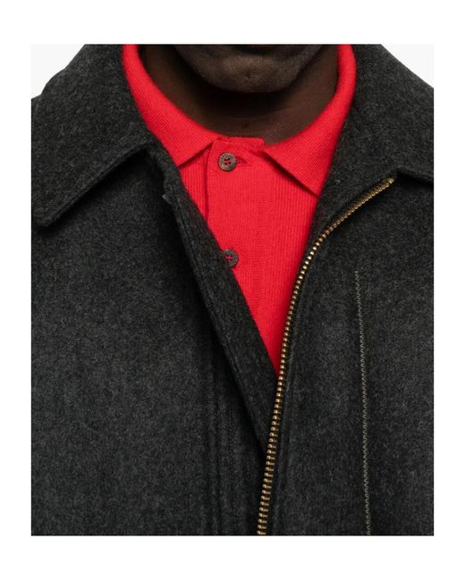 Kolor Black Lapel Casual Jacket for men