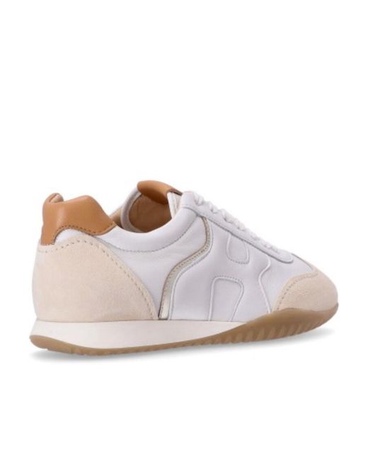 Hogan White Olympia Z Lace-Up Sneakers
