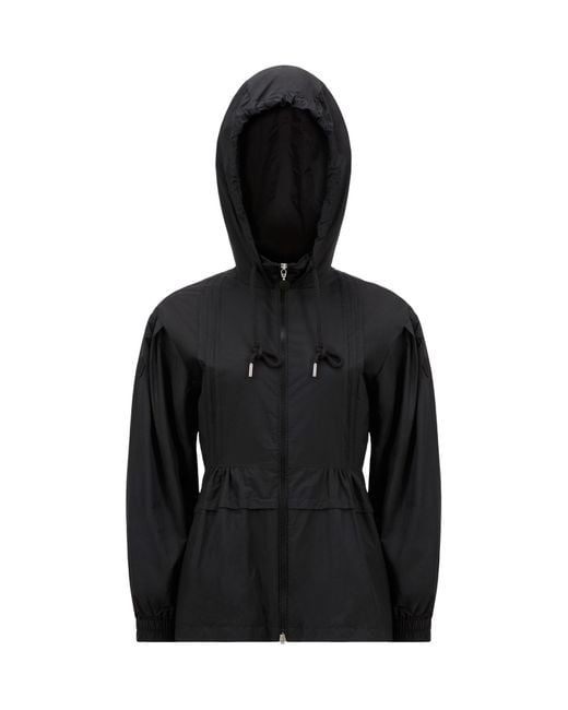 Moncler Black Vabre Hooded Parka Jacket