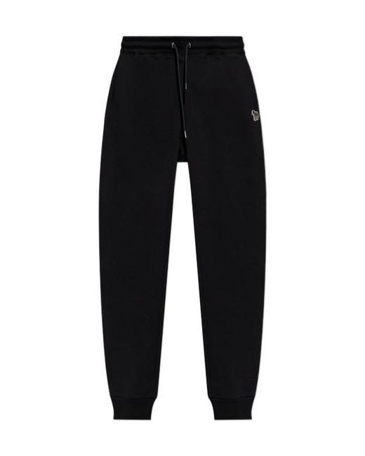 Paul Smith Black Ps Paul Smith Zebra Patch Joggers for men