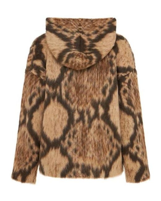 The Attico Brown Brushed Wool Blend Sweater