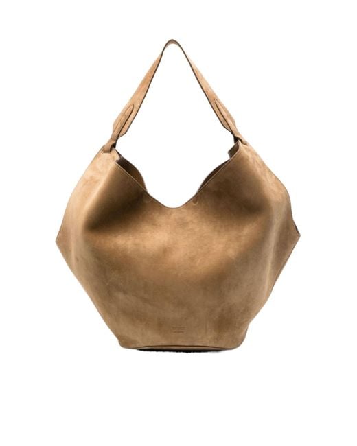Khaite Brown Medium Lotus Tote Bag