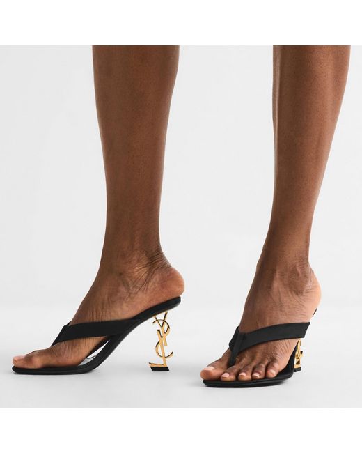 Saint Laurent Black High-Heeled Sandals