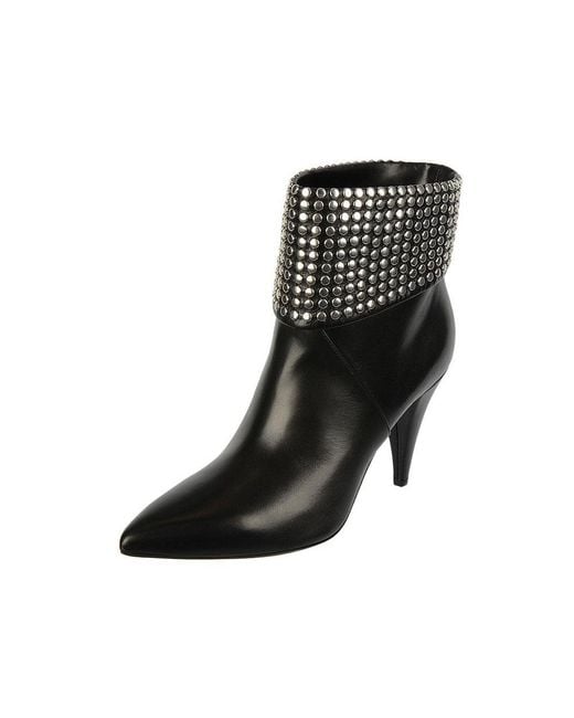 Saint Laurent Black High-Heeled Boots
