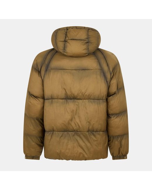 Represent Green Solid Color Down Jacket for men